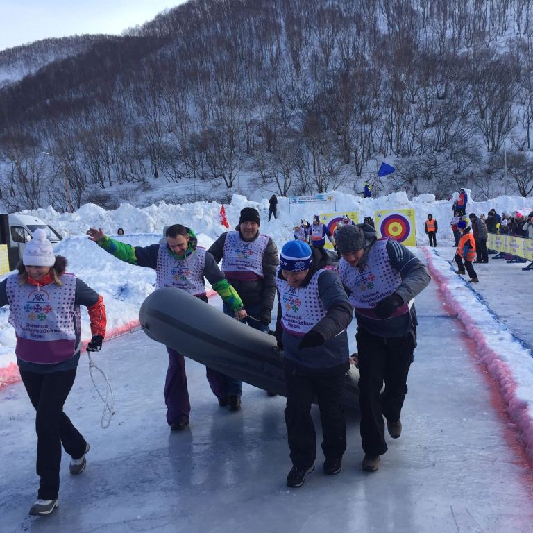 Команда Городской Думы Петропавловска приняла участие в зимних неолимпийских играх 