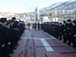 ПСКР 1 ранга «Воровский» отметил 25 годовщину подъема военно-морского флага